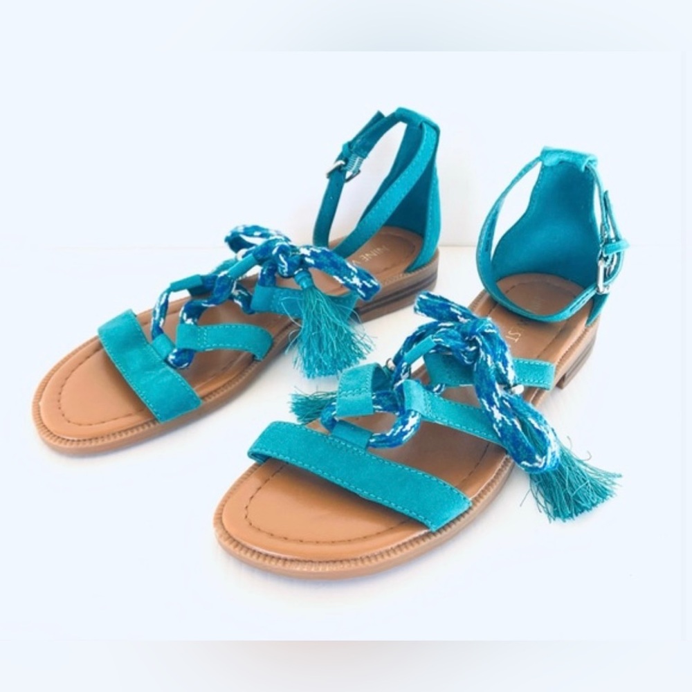 Blue sandals